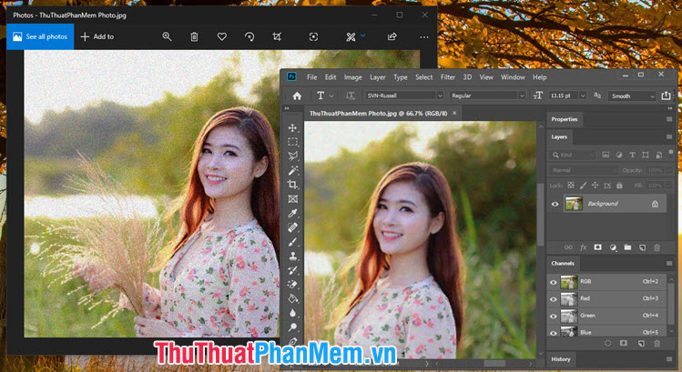 Instructions on how to remove Noise in Photoshop Picture 11