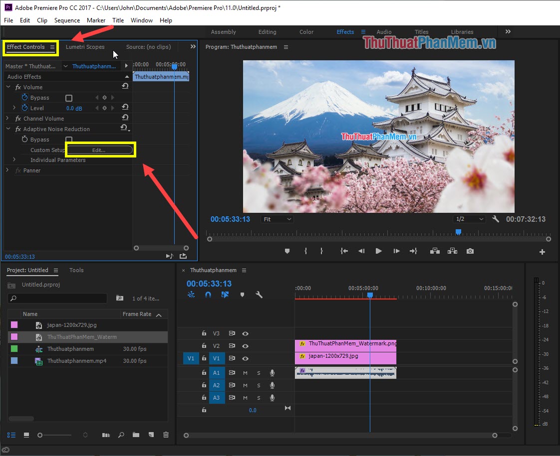 Instructions on how to remove noise in Video Picture 6