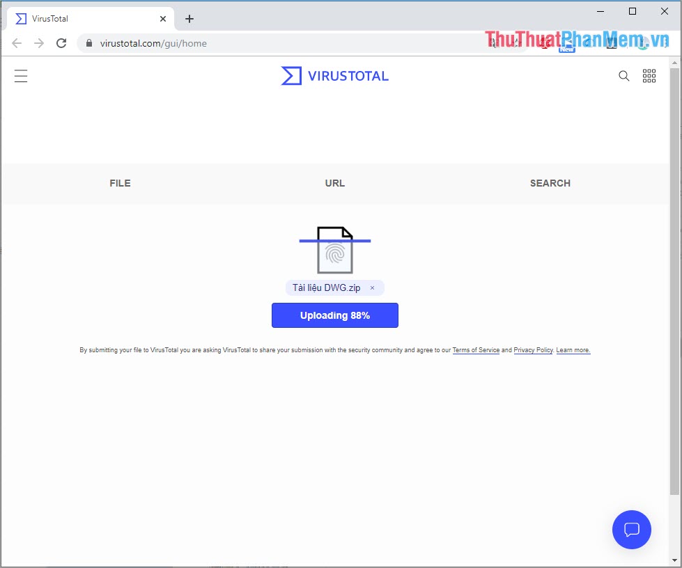 Instructions on how to scan for viruses online without installing additional software Picture 5