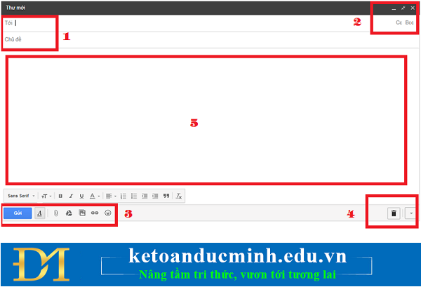 Instructions on how to send and receive email with Gmail Picture 3