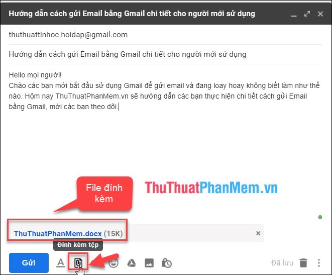 Instructions on how to send email by Gmail details for new users Picture 5