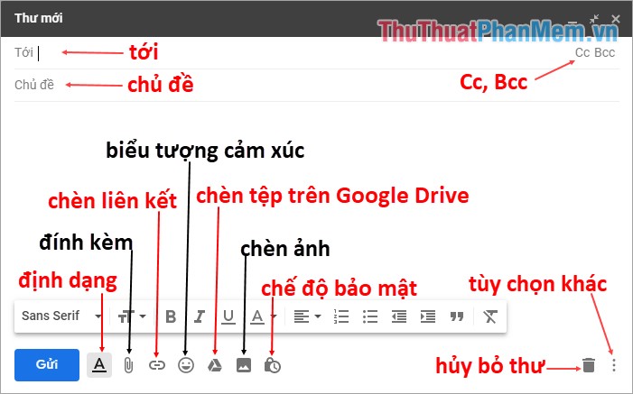 Instructions on how to send mail with Gmail Picture 6