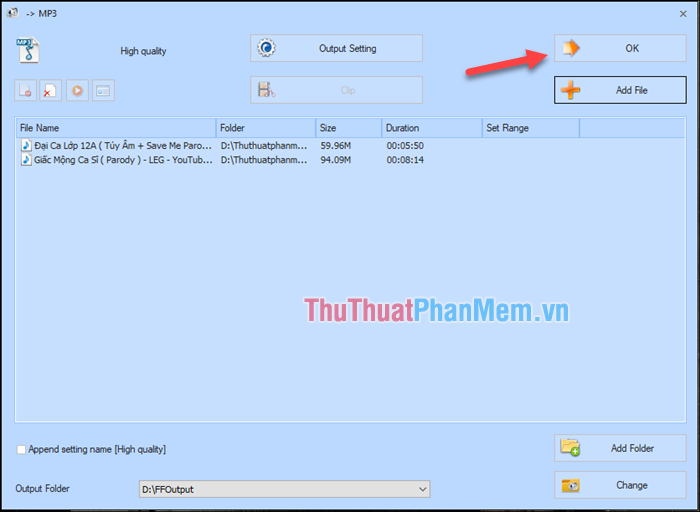 Instructions on how to separate music from videos Picture 4