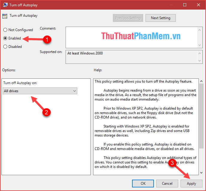 Instructions on how to set, customize, turn on, turn off Autoplay on Windows 10 Picture 8