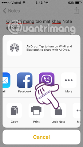 Instructions on how to set Notes notes password on iPhone Picture 6