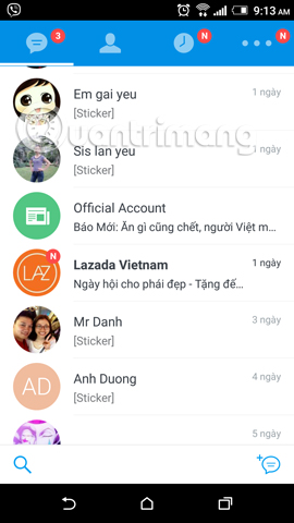 Instructions on how to share and send GIF images via Zalo Picture 1