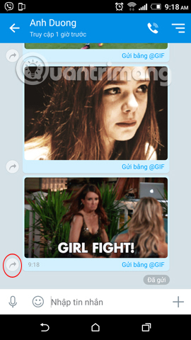 Instructions on how to share and send GIF images via Zalo Picture 11