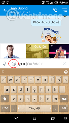 Instructions on how to share and send GIF images via Zalo Picture 7