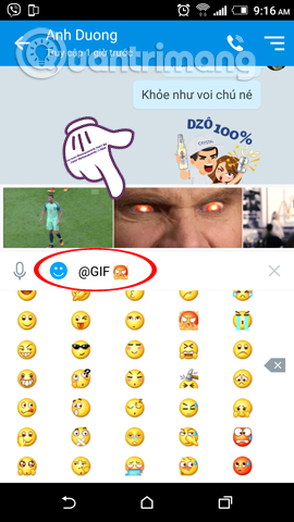 Instructions on how to share and send GIF images via Zalo Picture 8