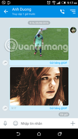 Instructions on how to share and send GIF images via Zalo Picture 9