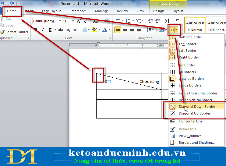 Instructions On How To Split And Merge Cells In Word 0169