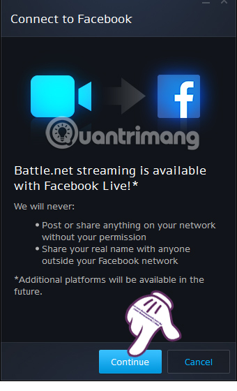 Instructions on how to stream Overwatch and Hearthstone to Facebook Picture 8