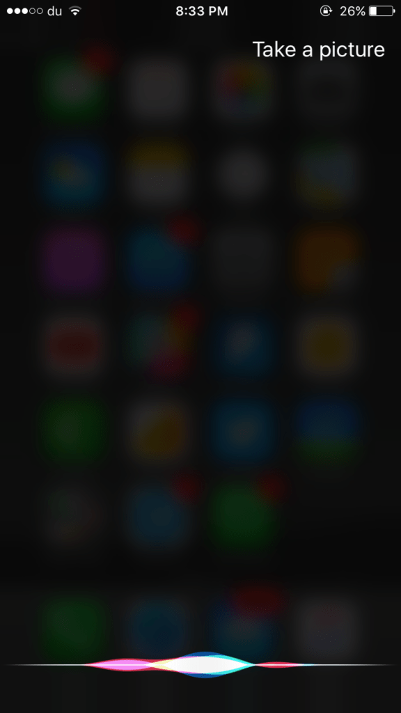 Instructions on how to take photos, record videos or selfie with Siri on iOS 10 Picture 3