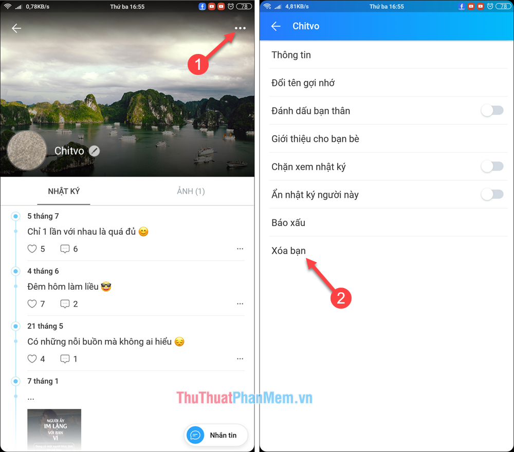 Instructions on how to unfriend on Zalo Picture 3
