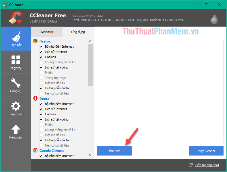 Instructions on how to use CCleaner to clean your computer effectively Picture 5