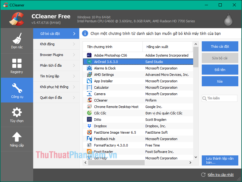 Instructions on how to use CCleaner to clean your computer effectively Picture 8