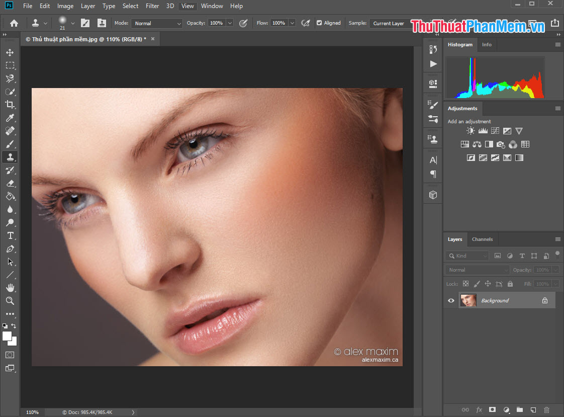 Instructions on how to use Clone Stamp in Photoshop Picture 7