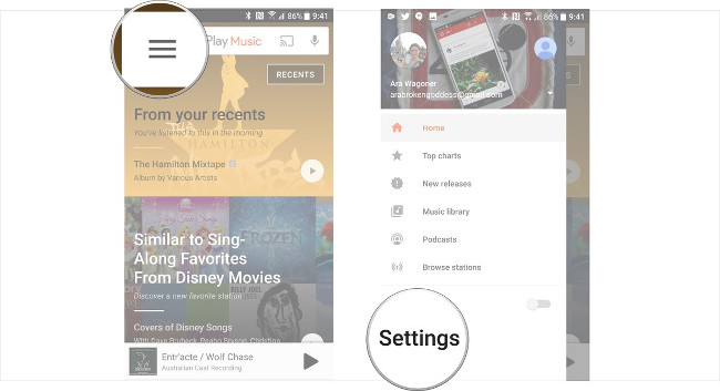 Instructions on how to use Google Play Music Picture 16