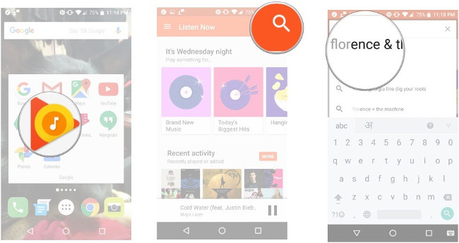 Instructions on how to use Google Play Music Picture 5