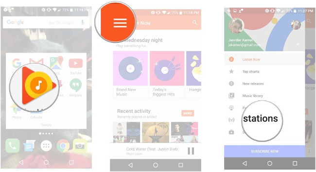 Instructions on how to use Google Play Music Picture 6