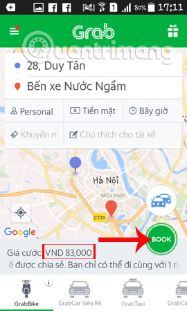 Instructions On How To Use Grab To Call Grabbike