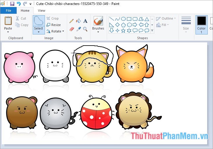 Instructions on how to use Paint in Windows Picture 12