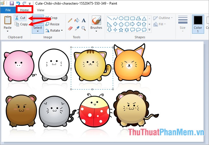 Instructions on how to use Paint in Windows Picture 14