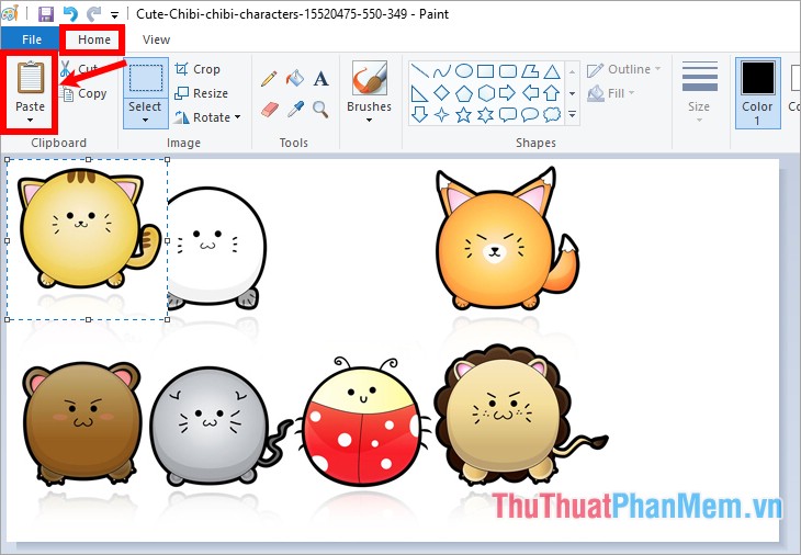 Instructions on how to use Paint in Windows Picture 15