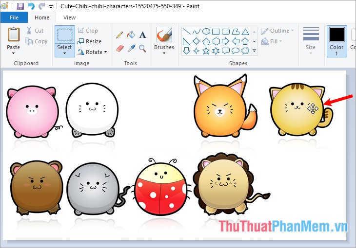 Instructions on how to use Paint in Windows Picture 16