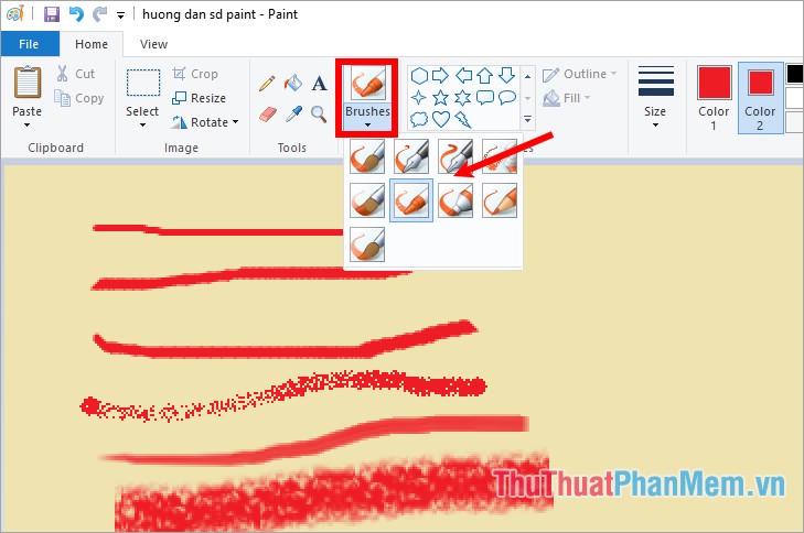 Instructions on how to use Paint in Windows Picture 36