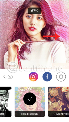 Instructions on how to use Prisma artwork editing Picture 12