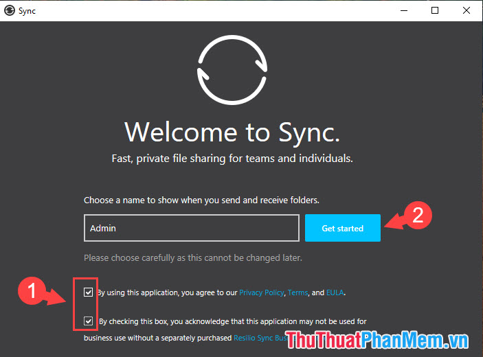 Instructions on how to use Resilio Sync to sync data on Windows Picture 2