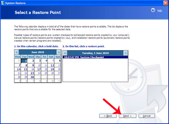 Instructions on how to use System Restore on Windows Picture 6