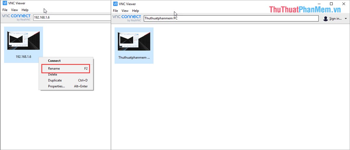 Instructions on how to use VNC Viewer software Picture 12