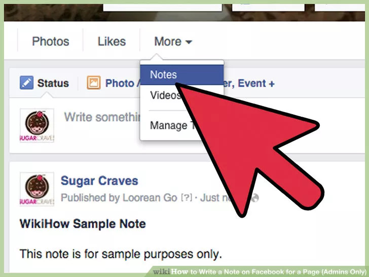 Instructions on how to write Note on Facebook Fanpage (applicable to Admin) Picture 8