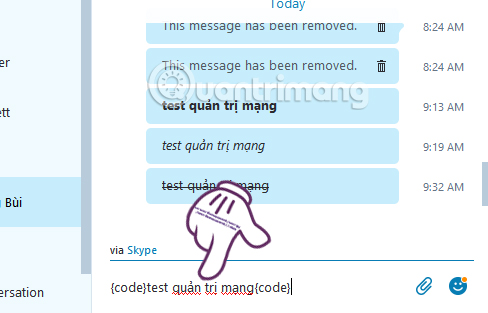 Instructions on how to write style letters on Skype Picture 8