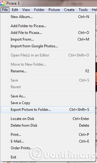Instructions to add watermark, rotate, flip photos with Picasa Picture 2