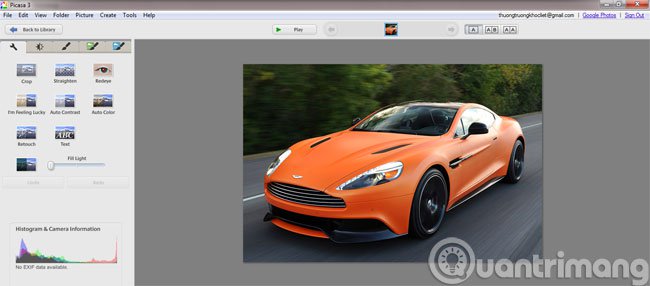 Instructions to add watermark, rotate, flip photos with Picasa Picture 7