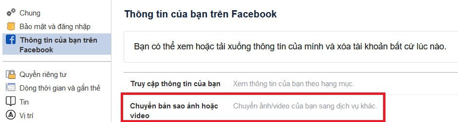 Instructions to backup all photos and videos on Facebook to Google Photos Picture 2