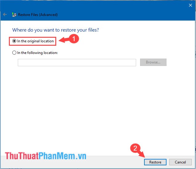 Instructions to Backup and Restore Windows 10 Picture 15
