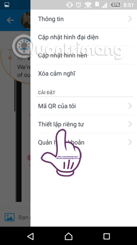 Instructions to block friends from viewing logs on Zalo Picture 4