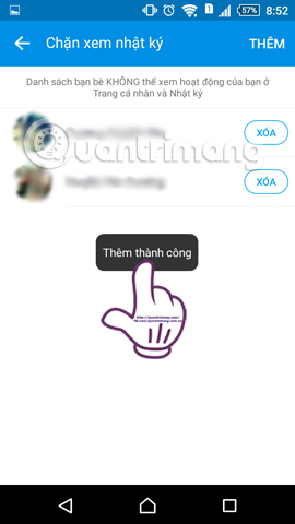 Instructions to block friends from viewing logs on Zalo Picture 8