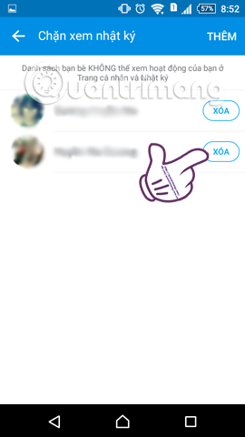 Instructions to block friends from viewing logs on Zalo Picture 9