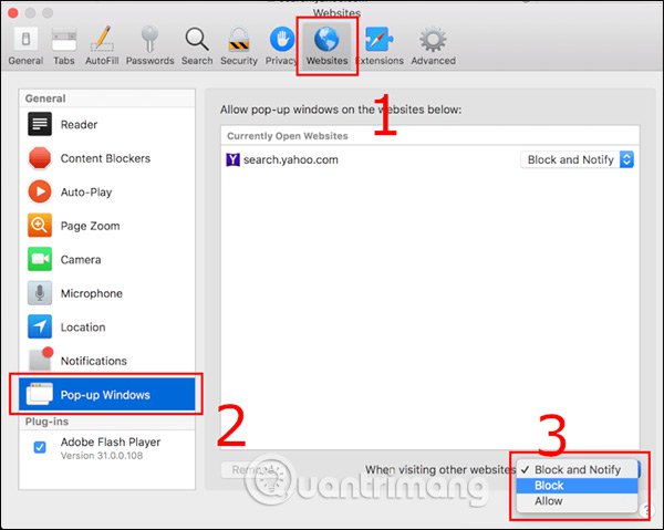 Instructions to block pop-ups in all browsers Picture 19