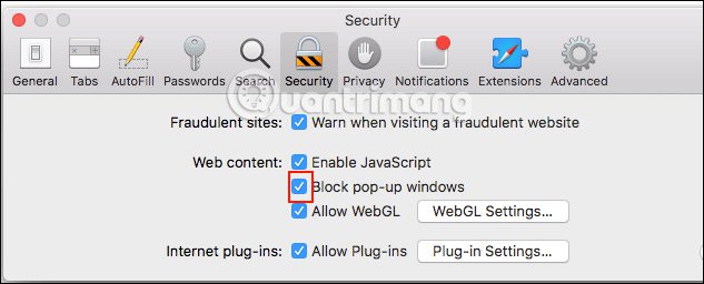 Instructions to block pop-ups in all browsers Picture 20