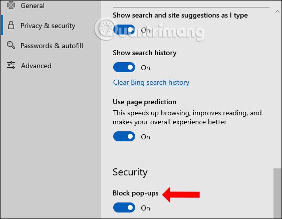 Instructions to block pop-ups in all browsers Picture 24