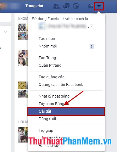 Instructions to block spam, ads on Facebook Picture 1