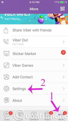 Instructions to block Viber messages on the phone Picture 4