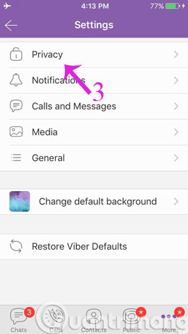 Instructions to block Viber messages on the phone Picture 5