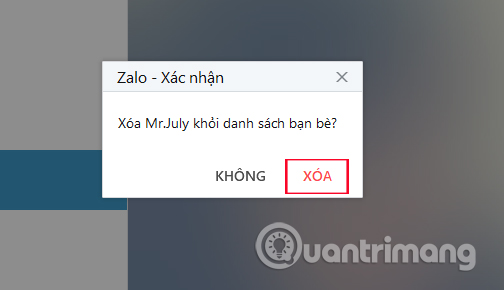 Instructions to cancel your friend Zalo on your phone, computer Picture 11